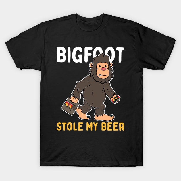 Bigfoot Stole My Beer T-Shirt by maxcode